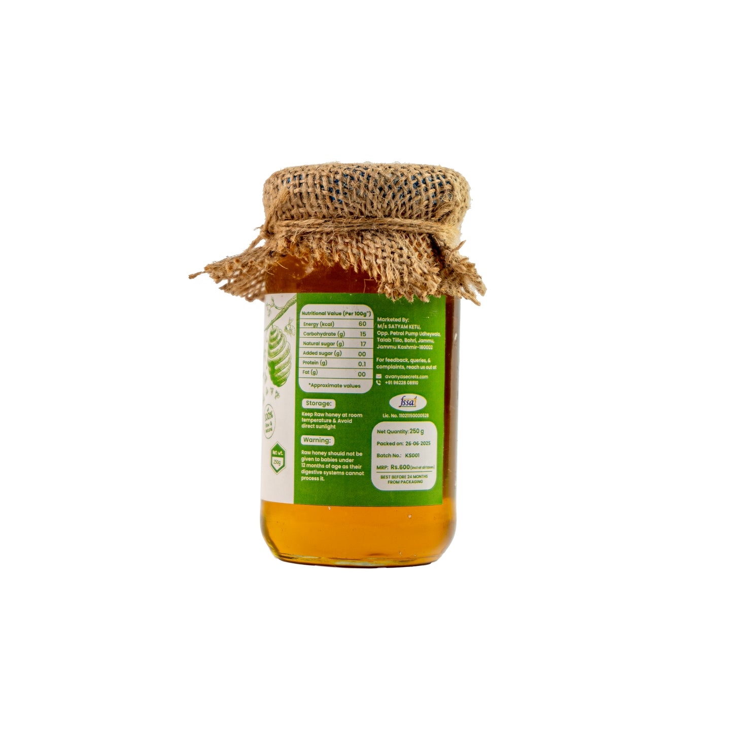 Kashmir Gi Tagged Sulai Honey